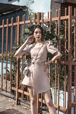 ANKA ASYMMETRICAL SKORTS (NUDE)