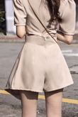 ANKA ASYMMETRICAL SKORTS (NUDE)