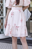 WENSY HIGH WAISTED SKIRT (PINK FLORAL)